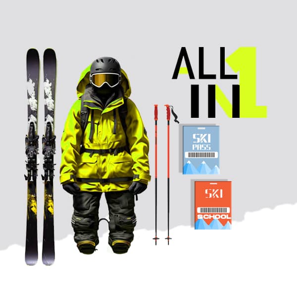 Pack all in One Adulto - Curso + Alquiler + Forfait